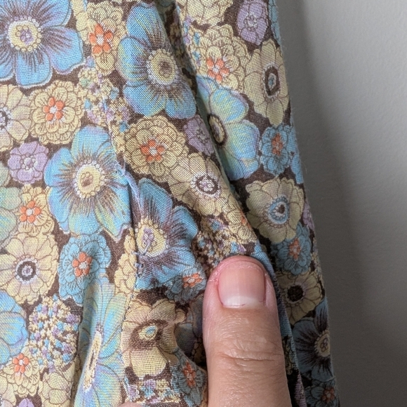 Gunne Sax vintage floral dress sz M - Picture 10 of 16